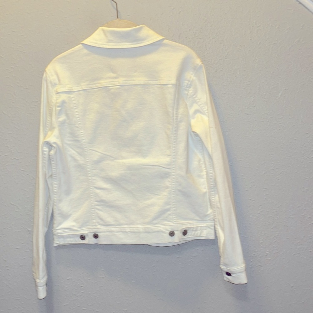 Levi's Cream White Denim Jean Jacket - Picture 9 of 10